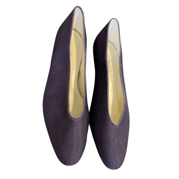 Vintage Satin‎ Elegant Purple Bridesmaid Prom Women's Kitten Heels Size 9 - Picture 4 of 9